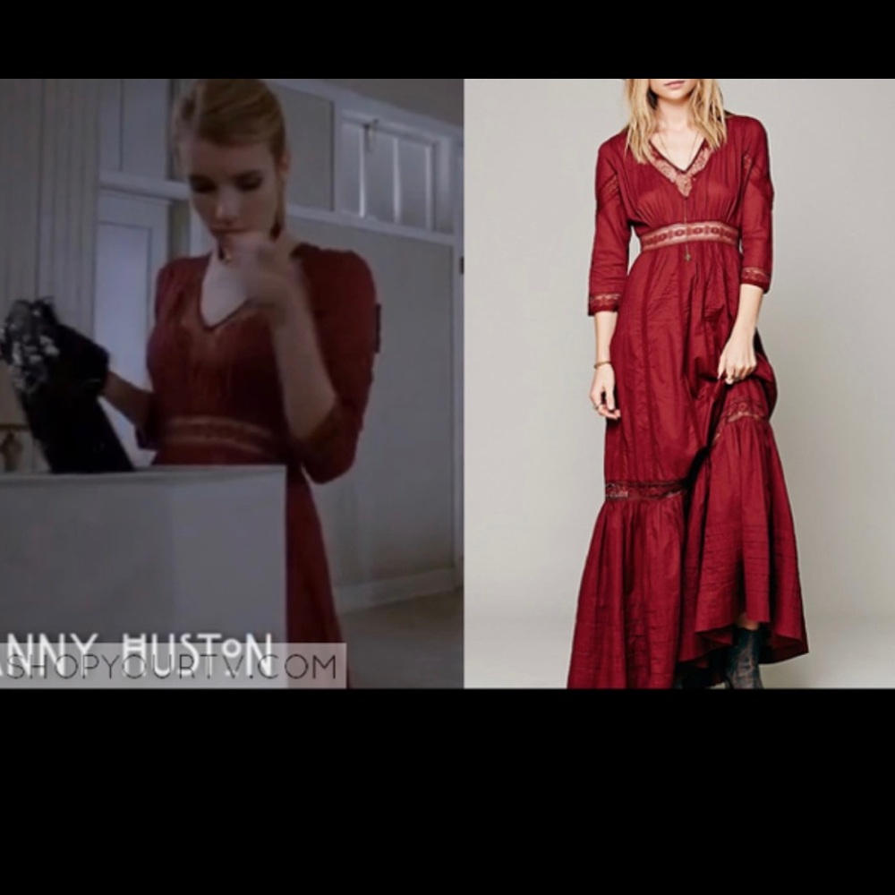 Free people heart dress in Oxblood